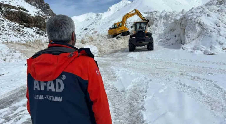 Bahçesaray Kaymakamı çığ bölgesinde inceleme yaptı