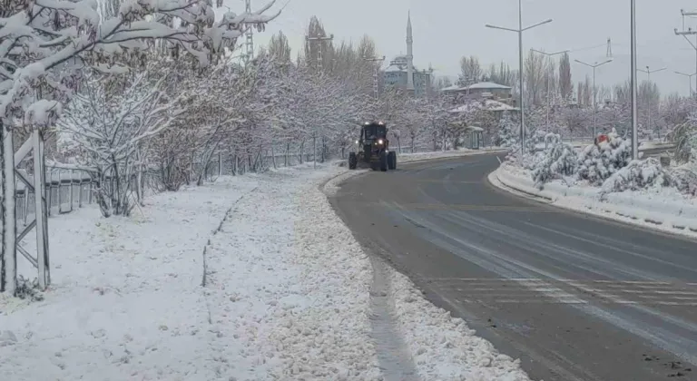 Van'da Günlük Hayatı Aksatan Kar Yağışı Çocukları Sevindirdi