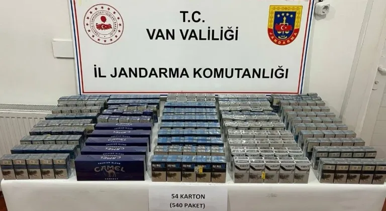 Van’da 860 paket kaçak sigara ele geçirildi